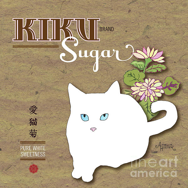 Kiku Sugar Cat Painting