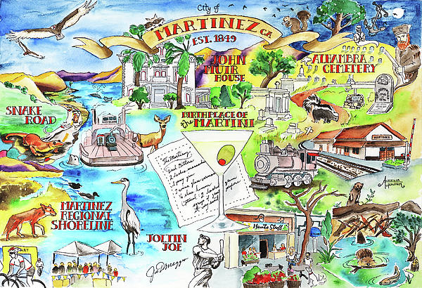 Martinez Map Painting